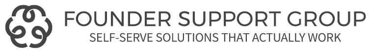 FOUNDER SUPPORT GROUP Black Logo